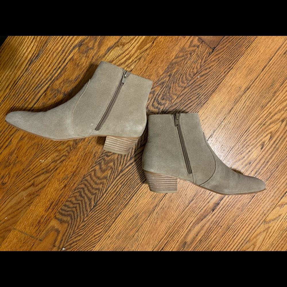 Soludos tan ankle booties